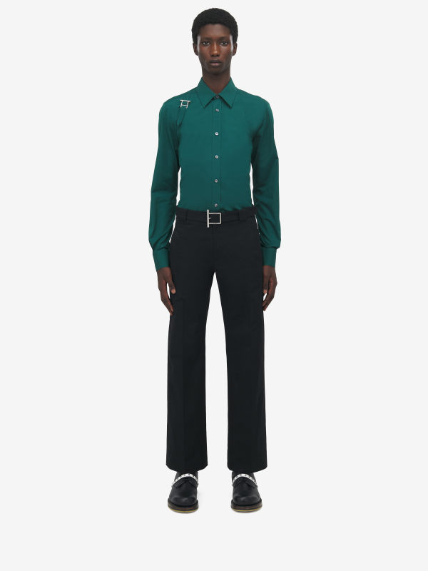 ALEXANDER MCQUEEN - T-Bar Belt Trousers - Item 838658QSAA91000